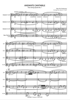 Tchaikovsky Andante Cantabile for Clarinet Quartet